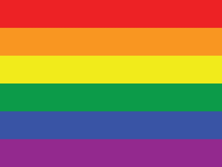 LGBTQA flag 6 stripes